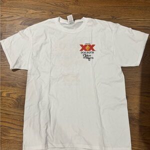 Dos Equis White Graphic T Shirt Size XL Cinco De Mayo